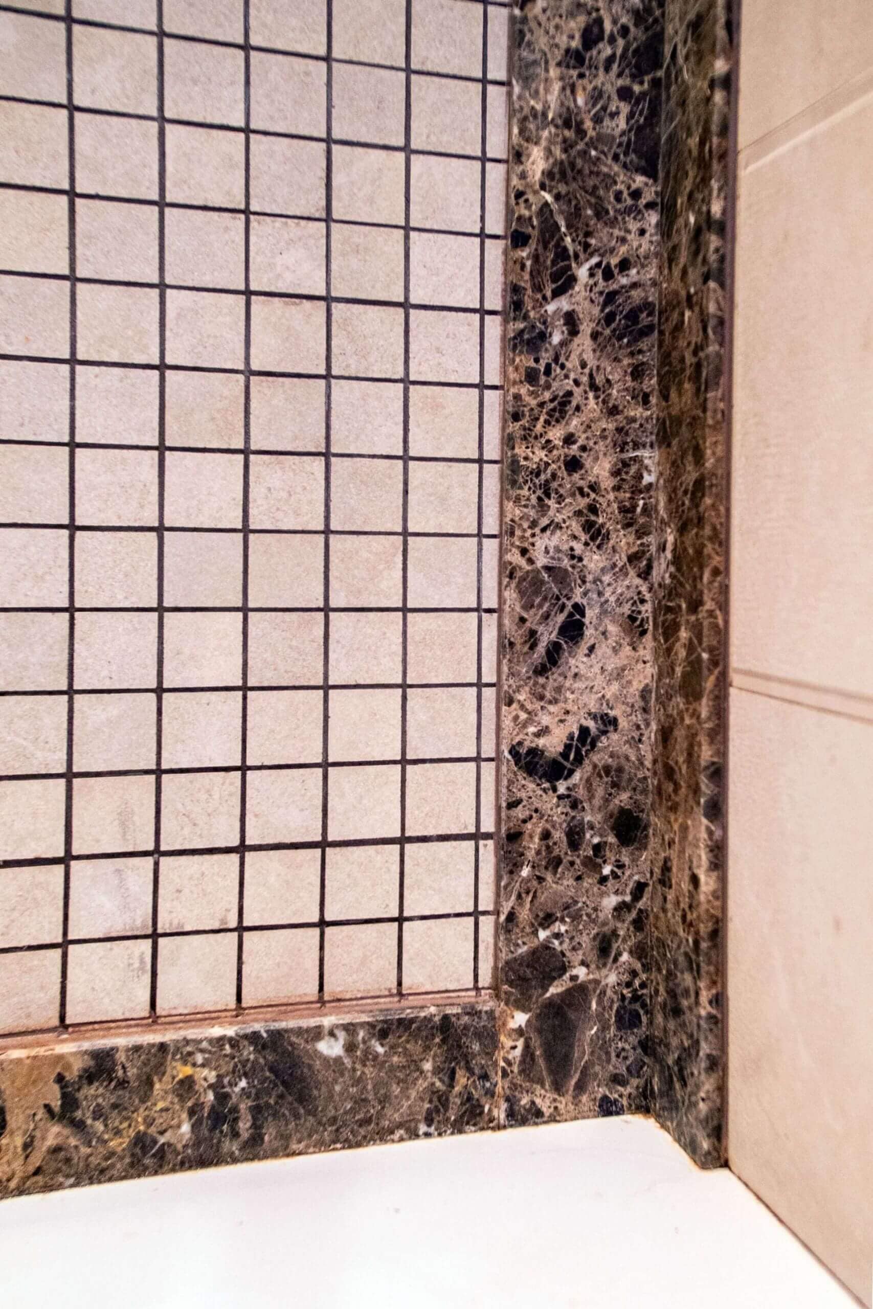 bathroom Emperador, polished