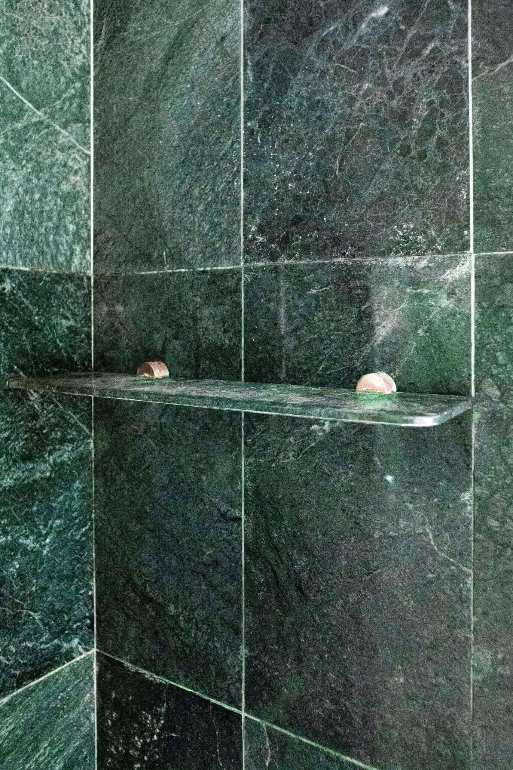 bathroom Verde Guatemala, polished