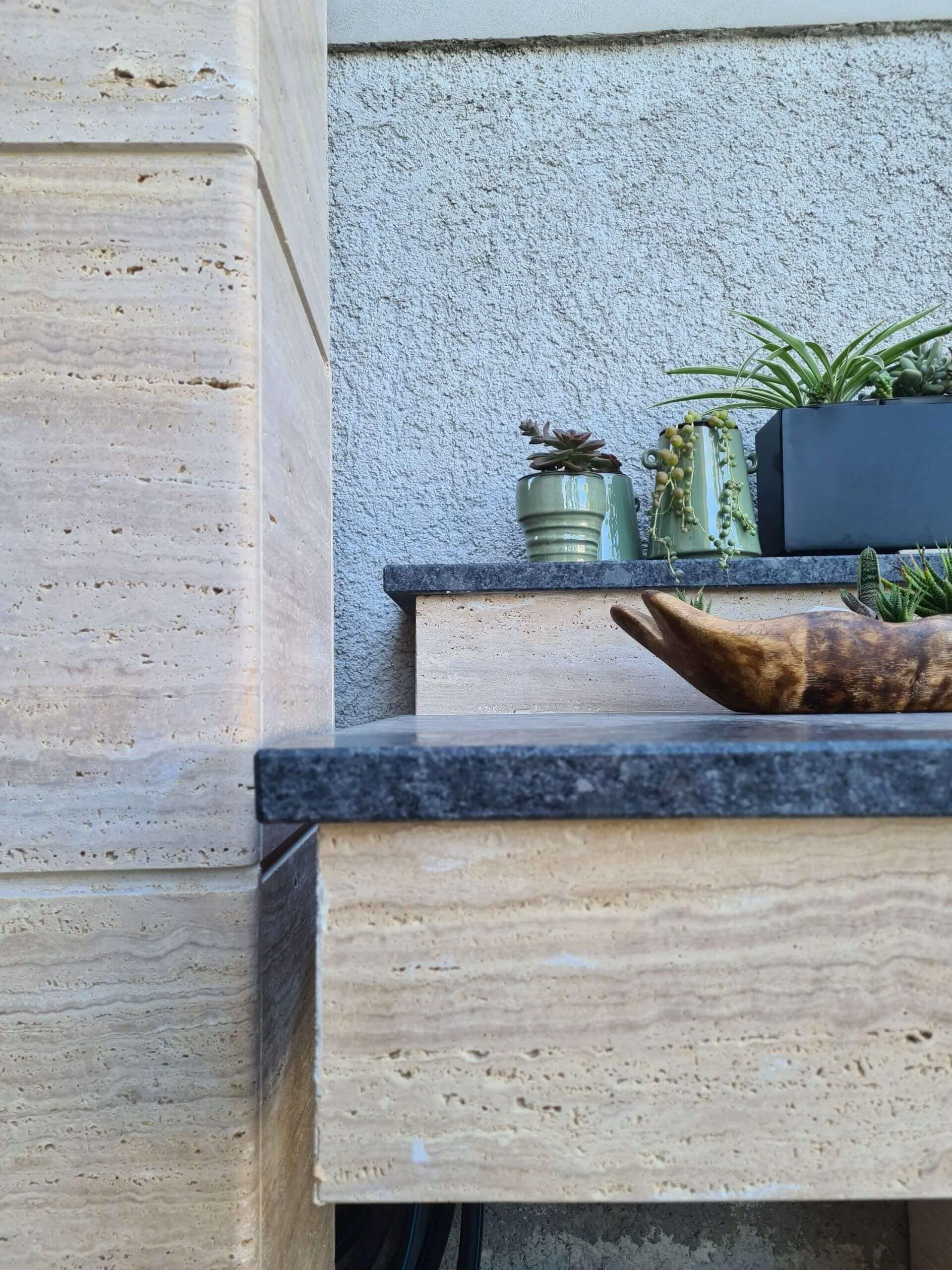 kitchen Travertino, Still Gray, satinato