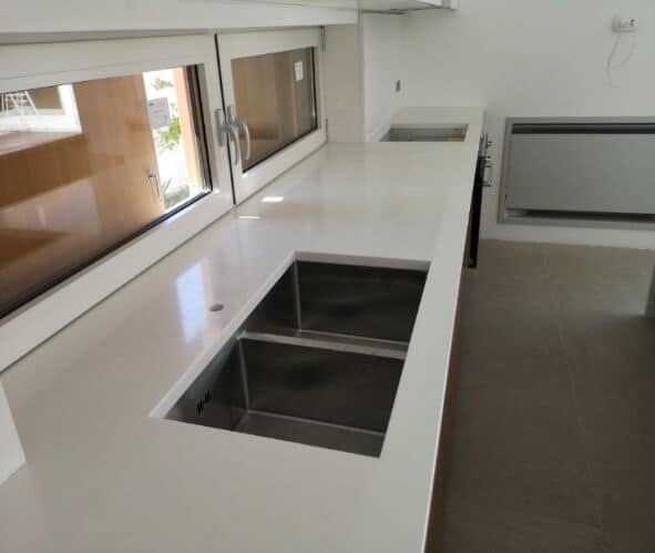 kitchen Quartz, polished